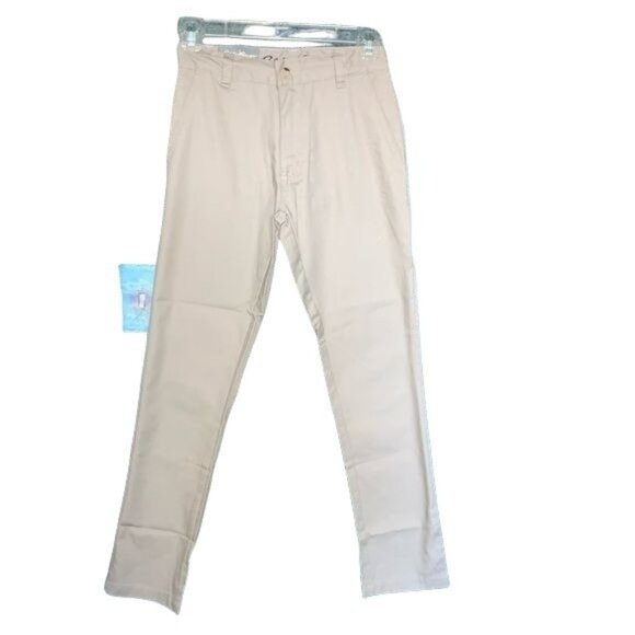 Eddie Bauer School Modern Fit Adjustable Waist Beige Khaki Pants Size 10 Youth - Picture 1 of 4